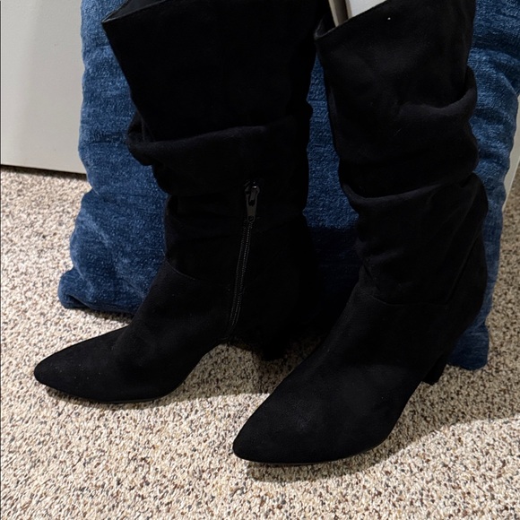 Christian Siriano Black Heeled Boots - Picture 3 of 6